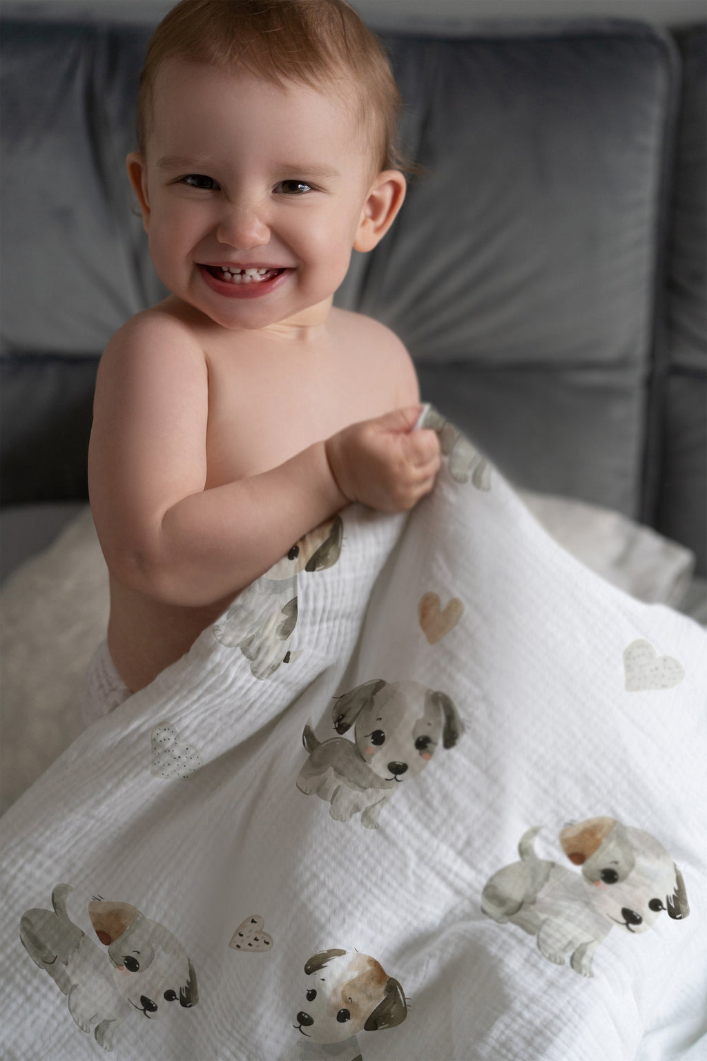 Kleine Welpen Kinderbettwäsche