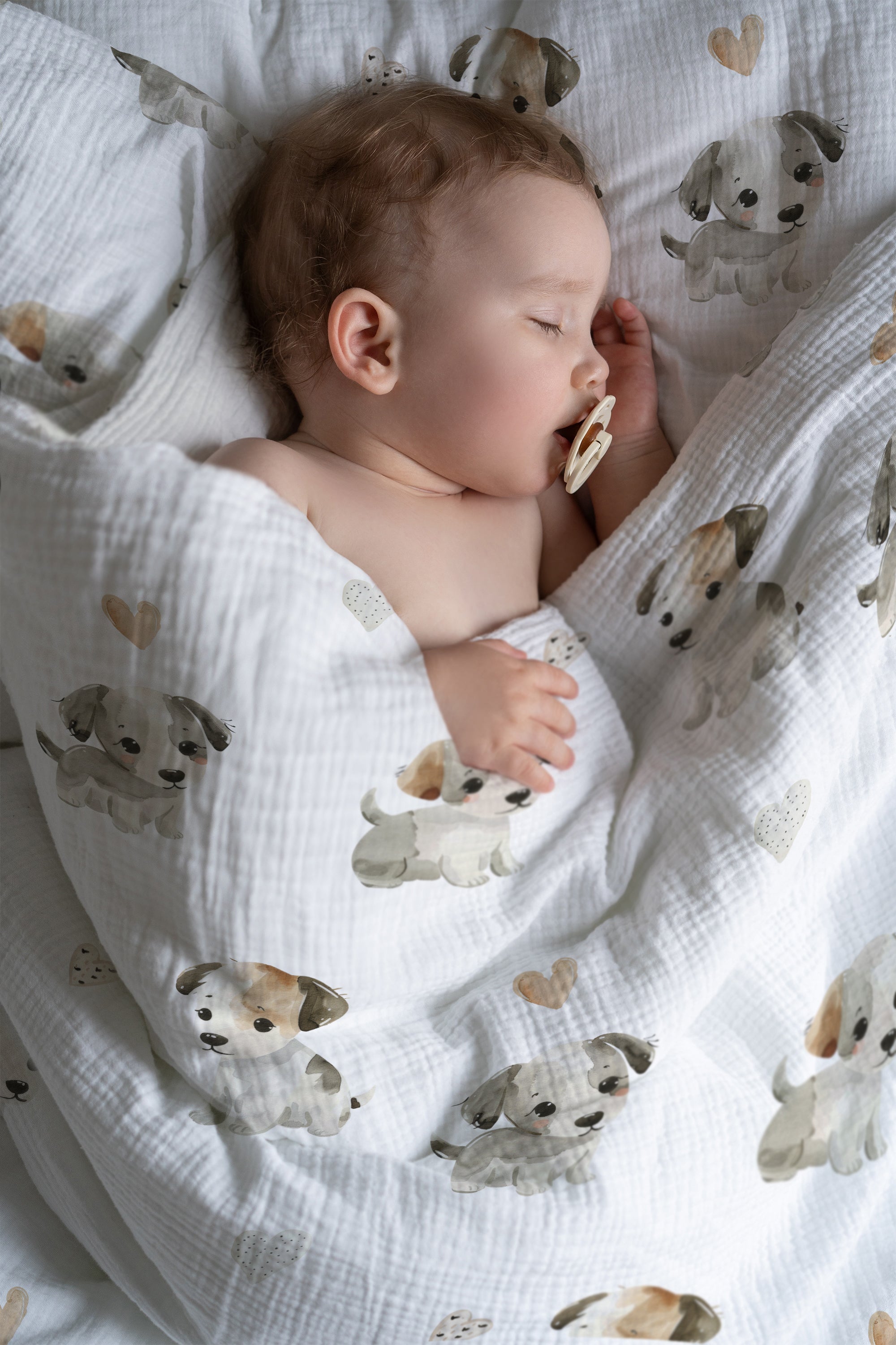 Kleine Welpen Kinderbettwäsche