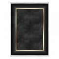 Waschbarer Teppich 831 | Glamour & Kontrast | Schwarz & Gold