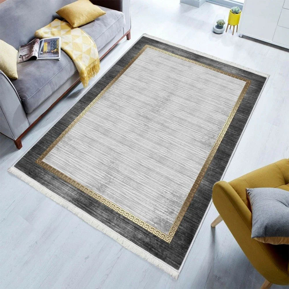 Waschbarer Teppich 848 | Medaillonmuster